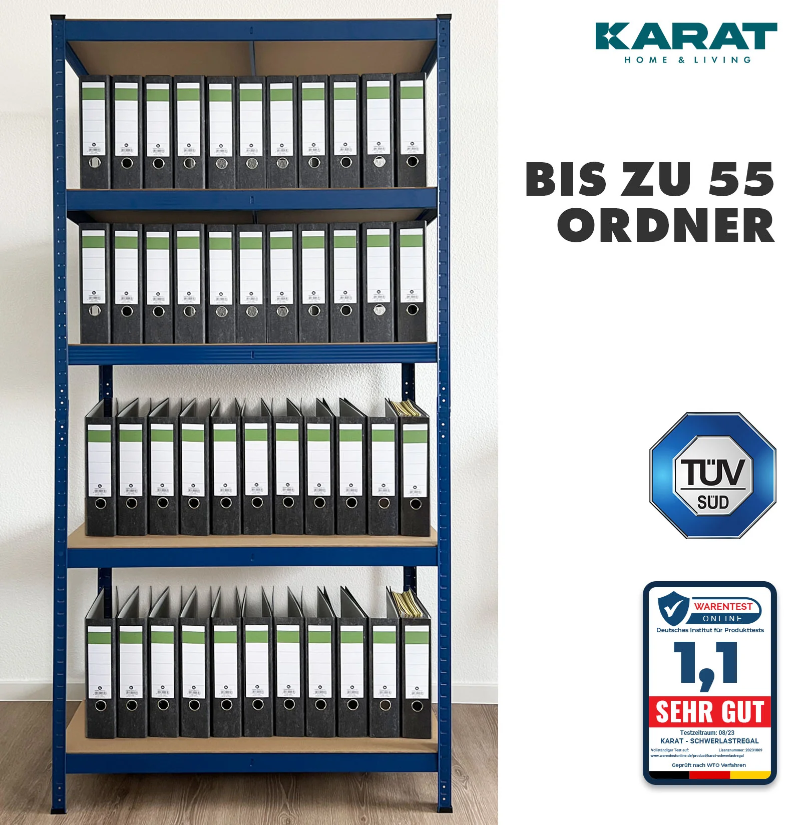 Schwerlastregal Lakota | 2er Set | Traglast bis 875 kg | Individuell einsetzbar | Verschiedene Größen und Farben - Image 12