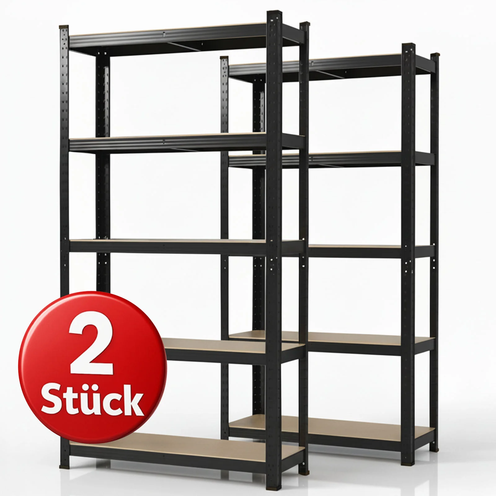 Schwerlastregal Lakota | 2er Set | Traglast bis 875 kg | Individuell einsetzbar | Verschiedene Größen und Farben - Image 15