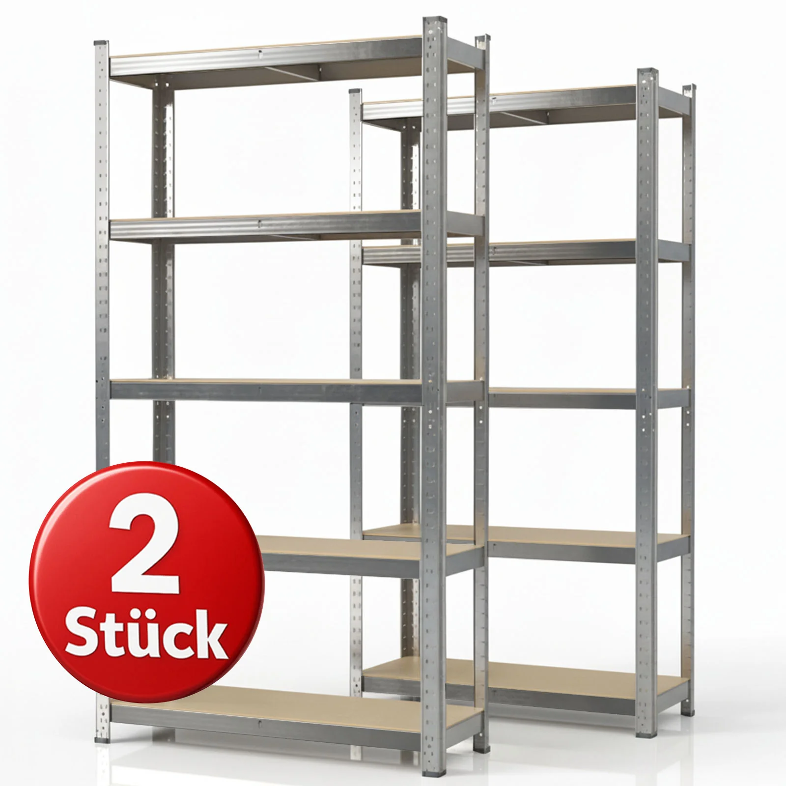 Schwerlastregal Lakota | 2er Set | Traglast bis 875 kg | Individuell einsetzbar | Verschiedene Größen und Farben - Image 22