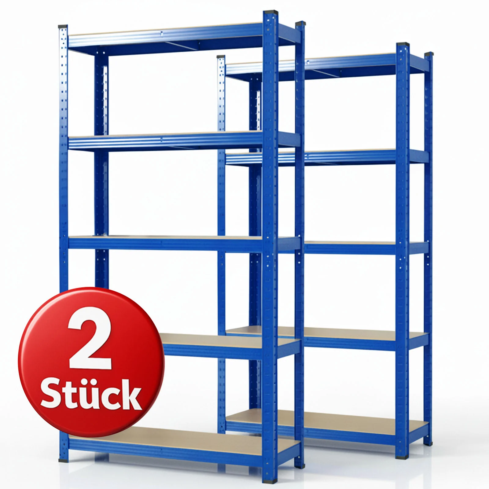 Schwerlastregal Lakota | 2er Set | Traglast bis 875 kg | Individuell einsetzbar | Verschiedene Größen und Farben - Image 8