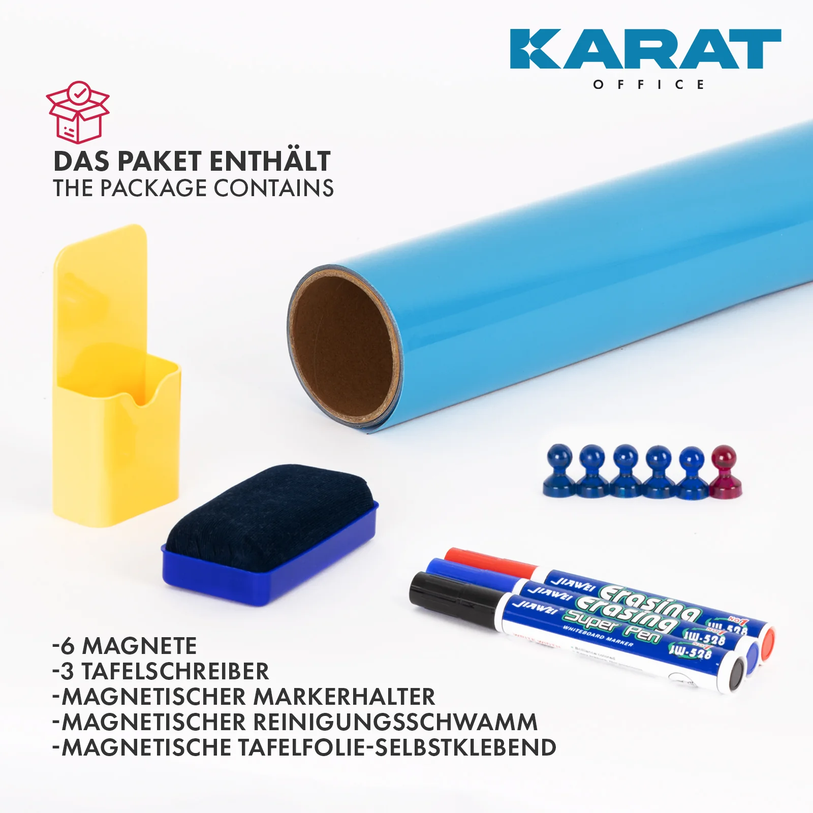 Tafelfolie | Magnetisch & selbstklebend | Inkl. Zubehör| Erhältlich in 5 Größen - Image 4