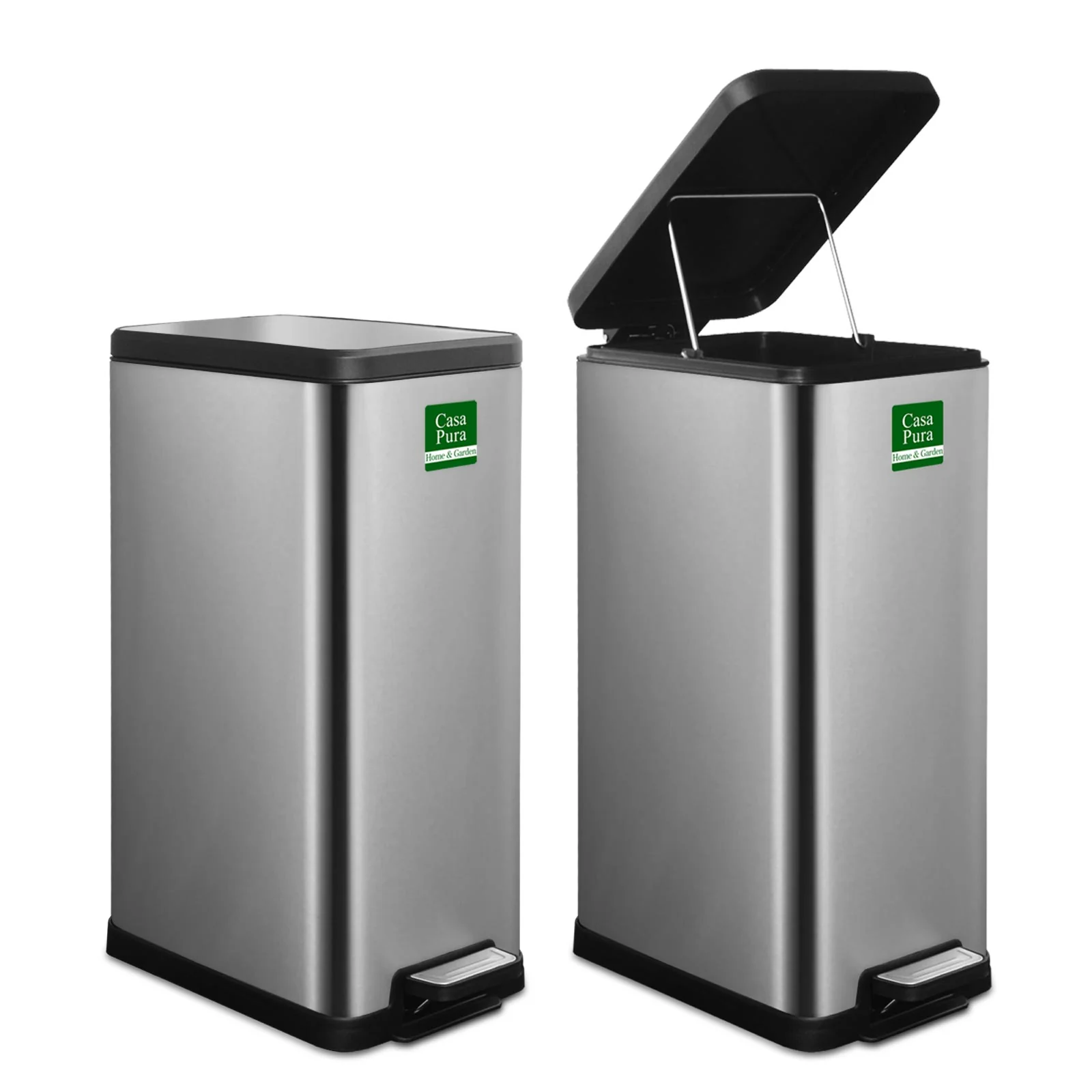 Mülleimer Zack | Edelstahl | Mit Absenkautomatik | 18 Liter - Image 8