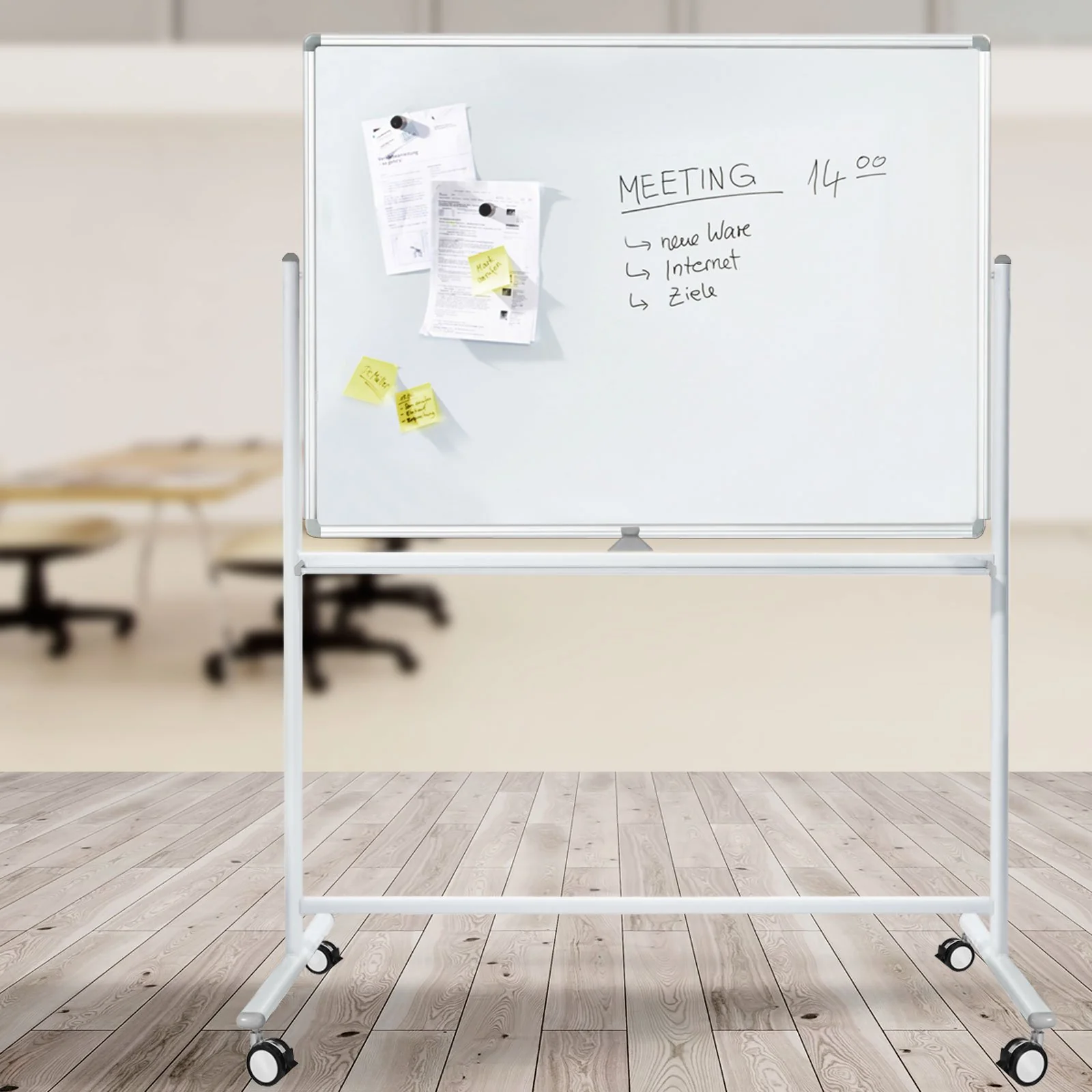 Whiteboard speziallackiert | mobil & drehbar | 4 Größen - Image 8