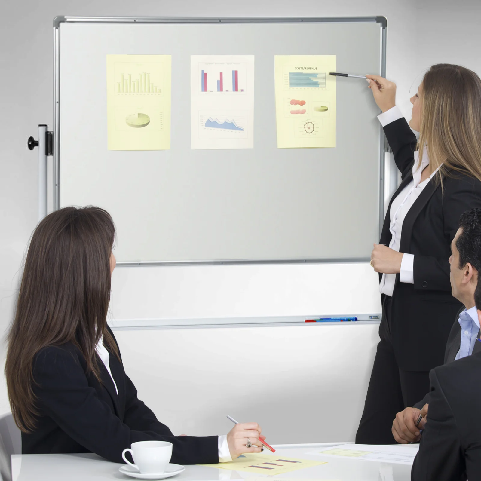 Whiteboard speziallackiert | Mobil & drehbar | 4 Größen - Image 10