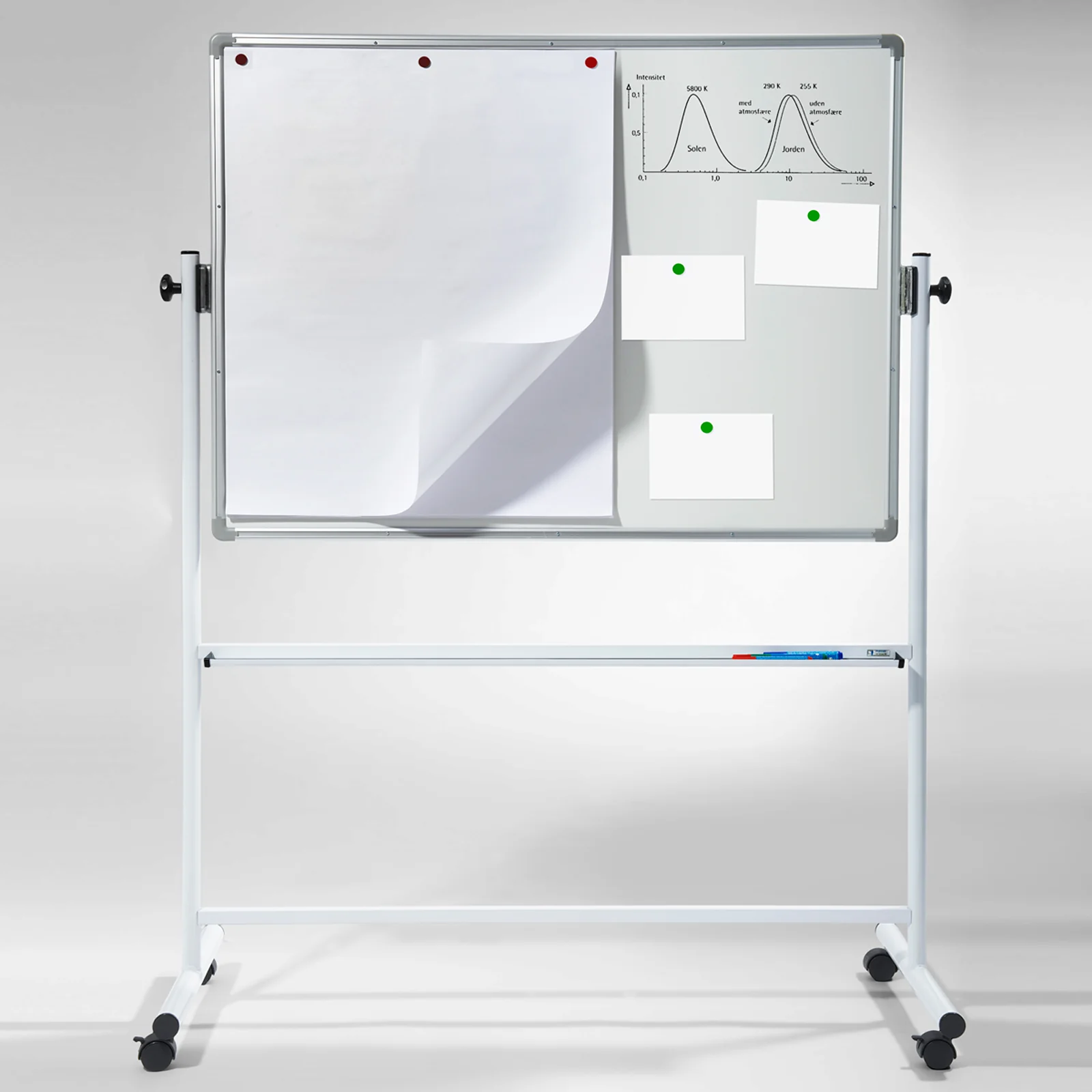 Whiteboard speziallackiert | Mobil & drehbar | 4 Größen - Image 4